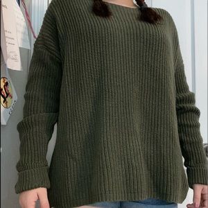 ANA brand army green sweater